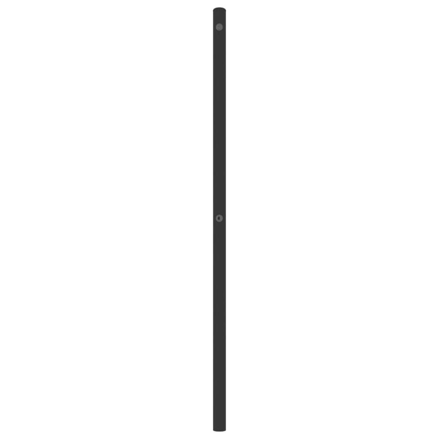Vervangend hoofdbord 193 cm metaal zwart