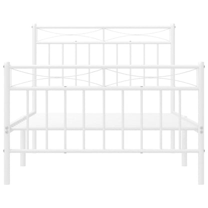 Bedframe Met Hoofd- En Voeteneinde Metaal 100 x 190 cm
