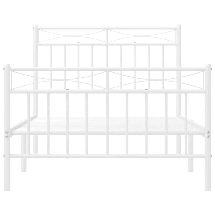 Bedframe Met Hoofd- En Voeteneinde Metaal 100 x 190 cm