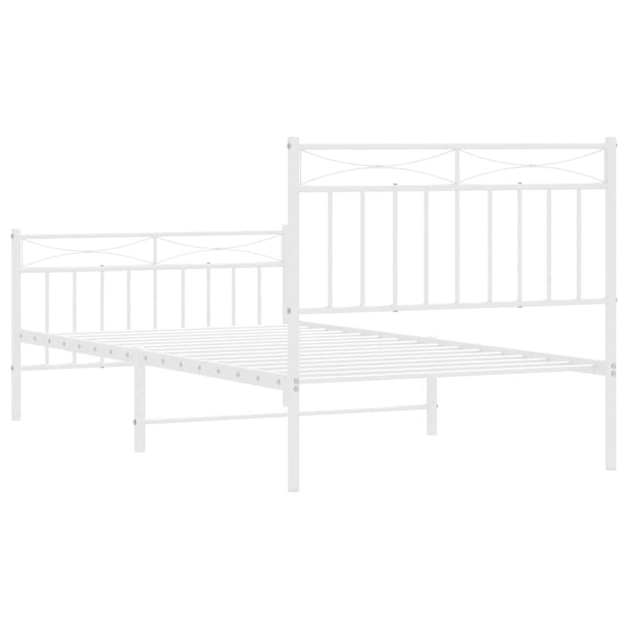 Bedframe Met Hoofd- En Voeteneinde Metaal 100 x 190 cm