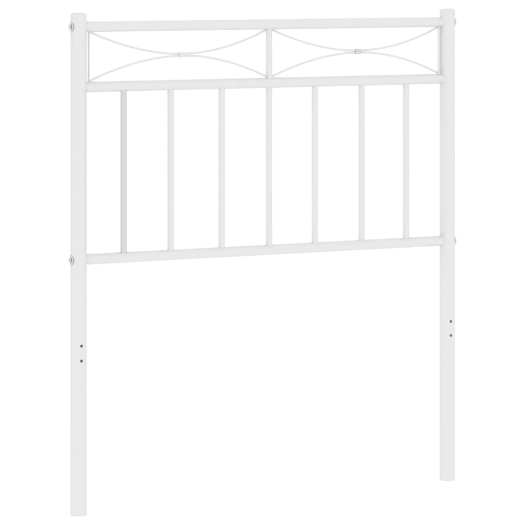 Hoofdbord Metaal 75 cm Wit