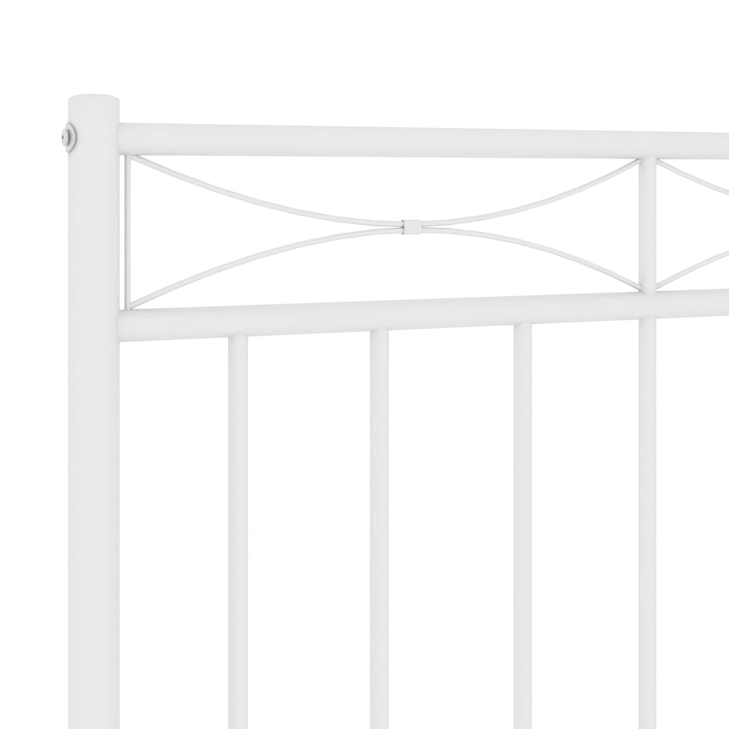 Hoofdbord Metaal 75 cm Wit