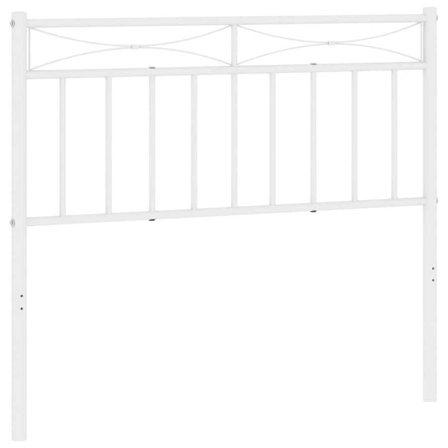Vervangend hoofdbord 100 cm metaal wit