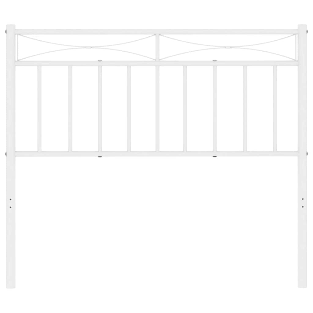 Vervangend hoofdbord 100 cm metaal wit