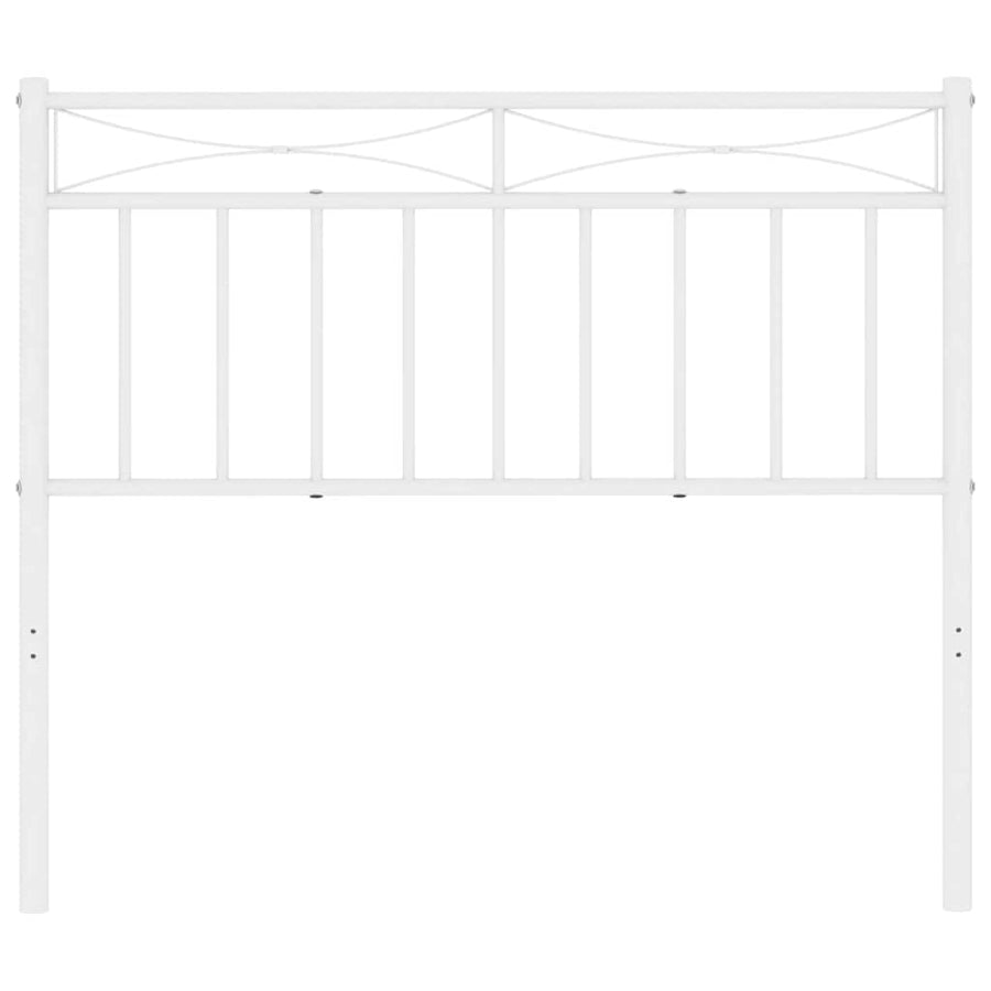 Vervangend hoofdbord 100 cm metaal wit