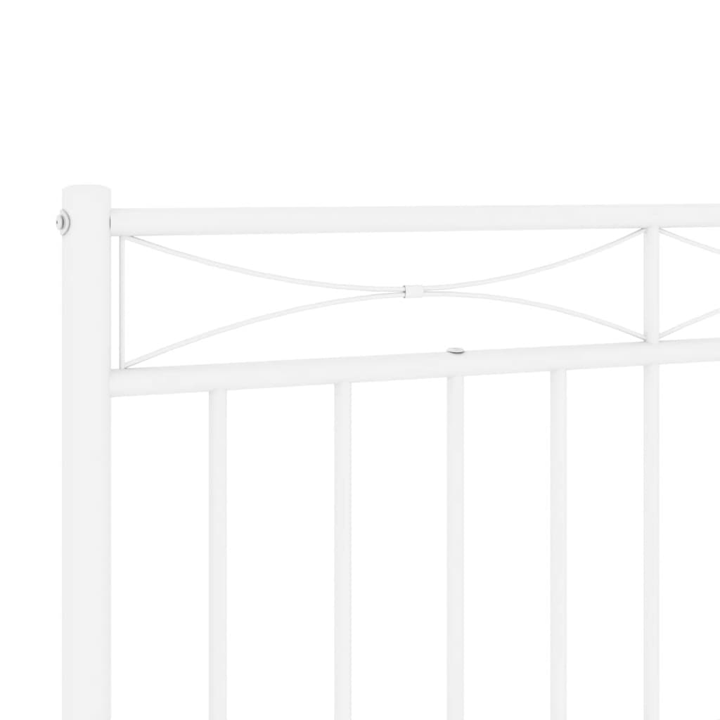 Vervangend hoofdbord 100 cm metaal wit