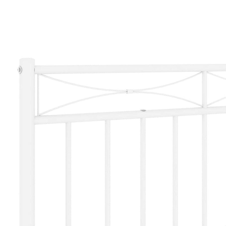 Vervangend hoofdbord 100 cm metaal wit