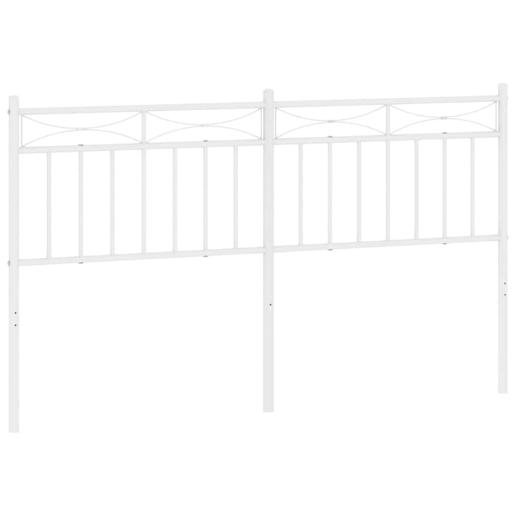 Hoofdbord 150 cm metaal wit