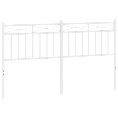 Hoofdbord 150 cm metaal wit