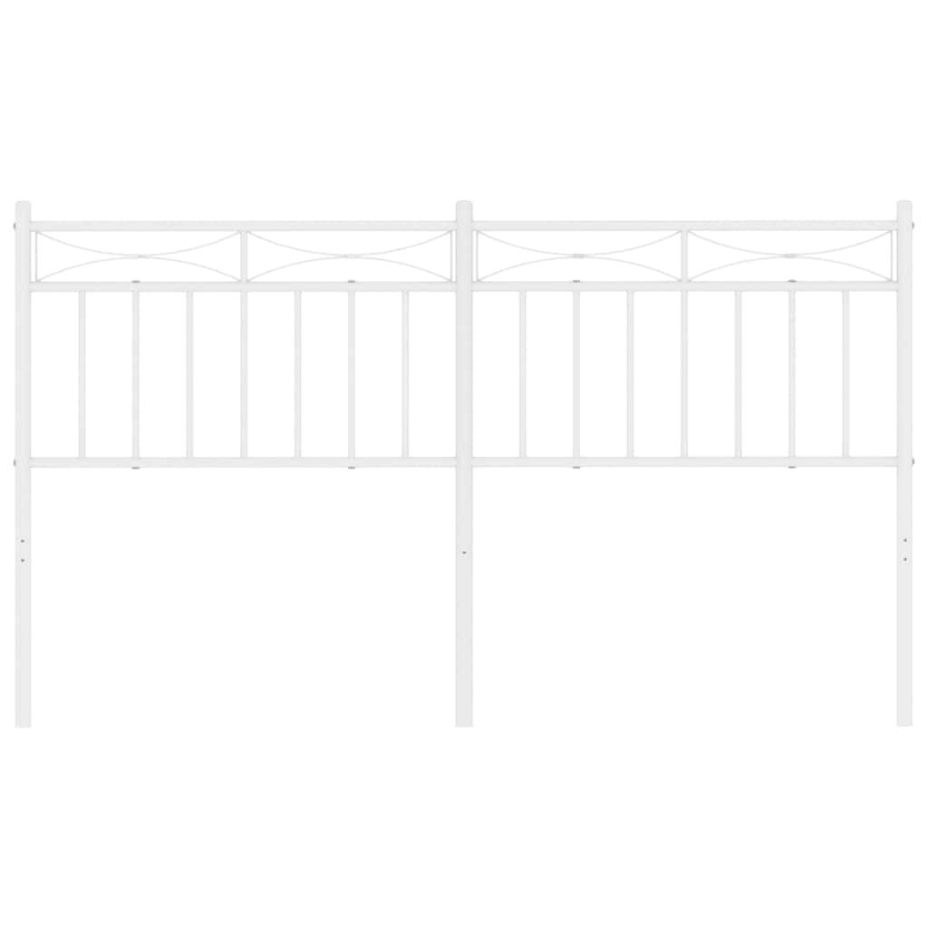 Hoofdbord 150 cm metaal wit