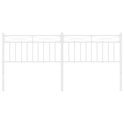 Vervangend hoofdbord 180 cm metaal wit
