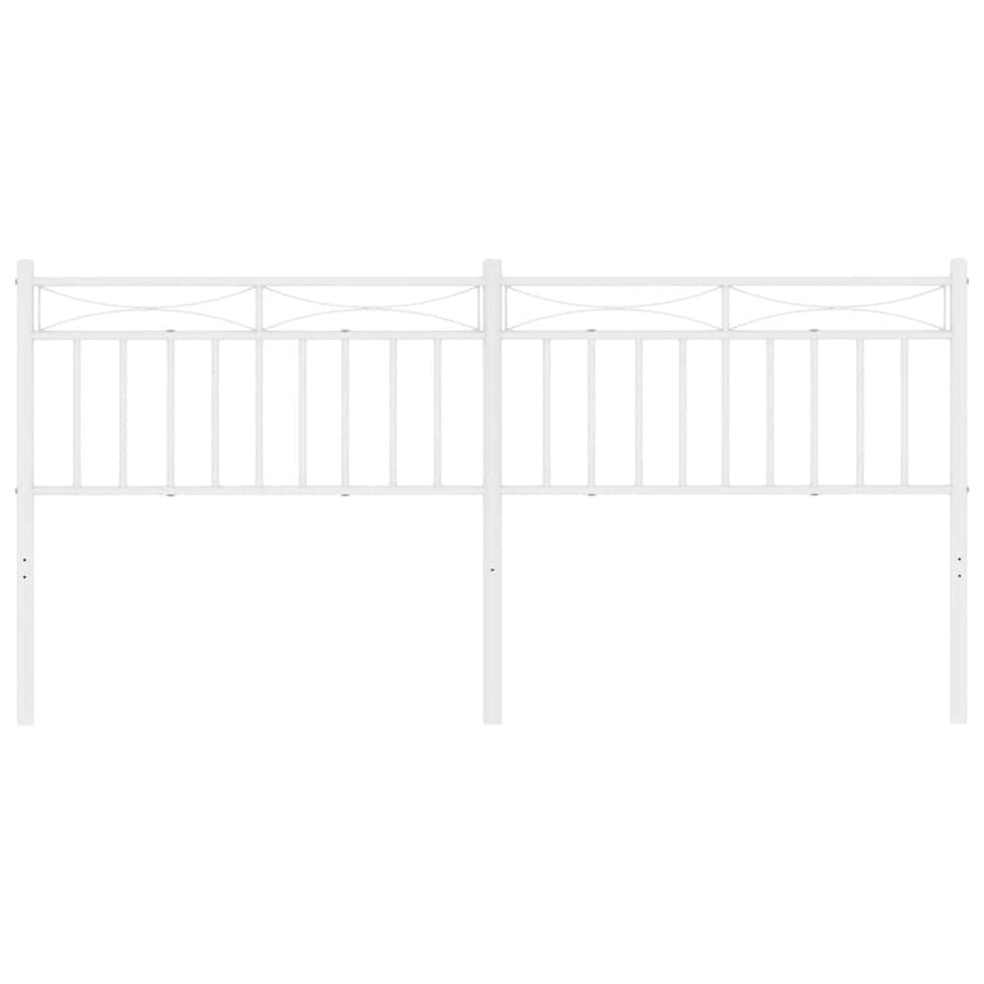 Vervangend hoofdbord 180 cm metaal wit