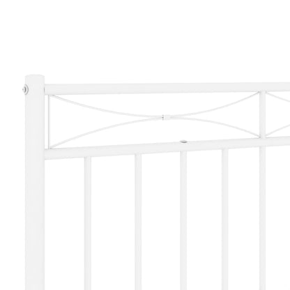 Vervangend hoofdbord 180 cm metaal wit