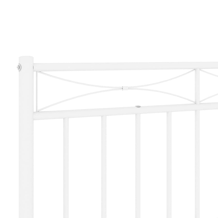 Vervangend hoofdbord 180 cm metaal wit