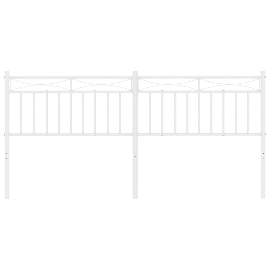 Hoofdbord Metaal 193 cm Wit