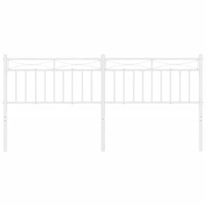 Hoofdbord Metaal 200 cm Wit