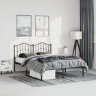 Bedframe metaal 150x200 cm zwart