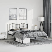 Bedframe metaal 150x200 cm zwart