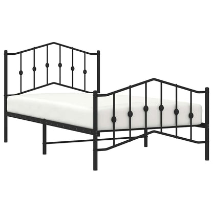 Bedframe Met Hoofd- En Voeteneinde Metaal 100 x 190 cm
