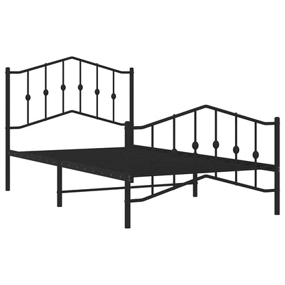 Bedframe Met Hoofd- En Voeteneinde Metaal 100 x 190 cm
