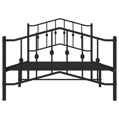 Bedframe Met Hoofd- En Voeteneinde Metaal 100 x 190 cm