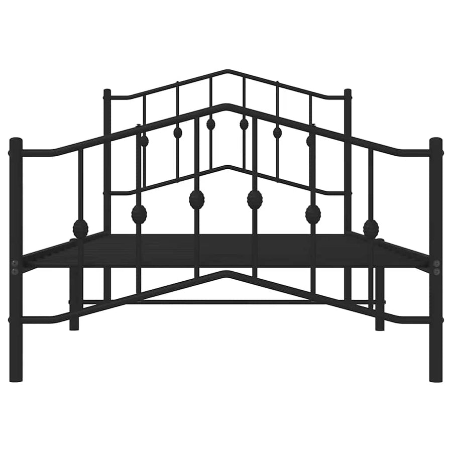 Bedframe Met Hoofd- En Voeteneinde Metaal 100 x 190 cm
