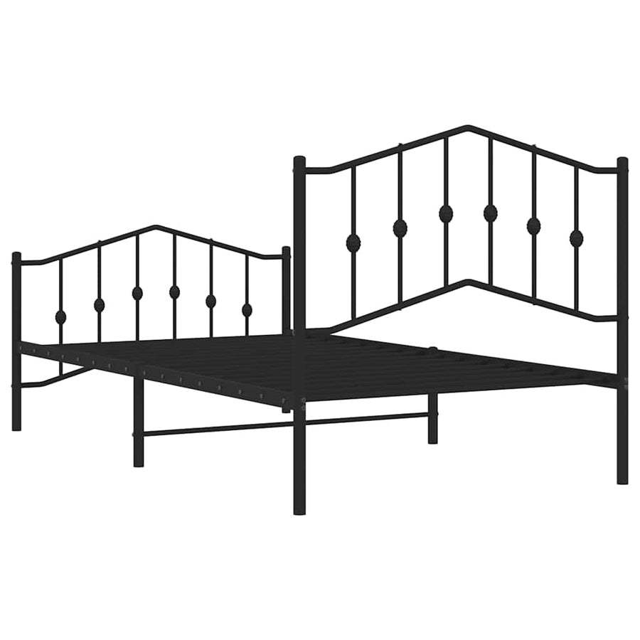 Bedframe Met Hoofd- En Voeteneinde Metaal 100 x 190 cm