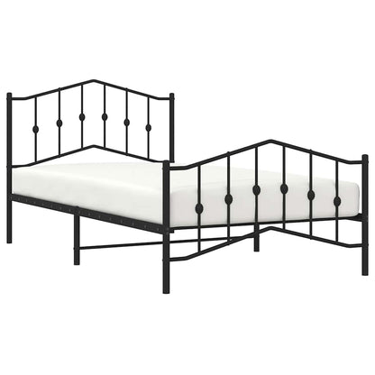 Bedframe Met Hoofd- En Voeteneinde Metaal 100 x 200 cm