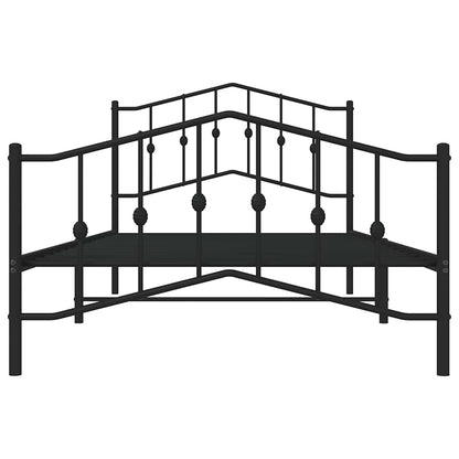 Bedframe Met Hoofd- En Voeteneinde Metaal 100 x 200 cm