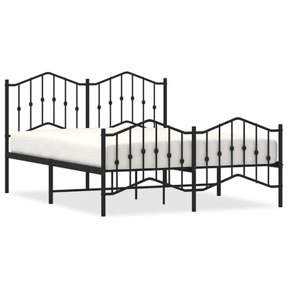 Bedframe Met Hoofd- En Voeteneinde Metaal 135 x 190 cm