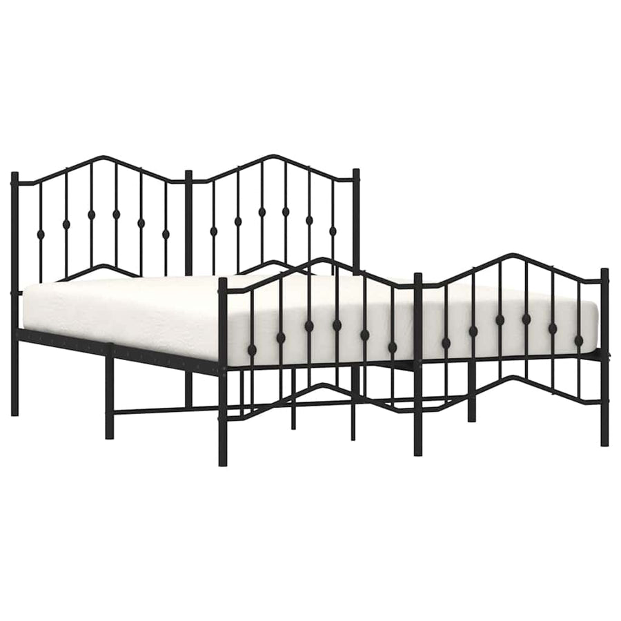Bedframe Met Hoofd- En Voeteneinde Metaal 135 x 190 cm