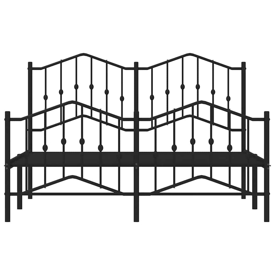 Bedframe Met Hoofd- En Voeteneinde Metaal 135 x 190 cm
