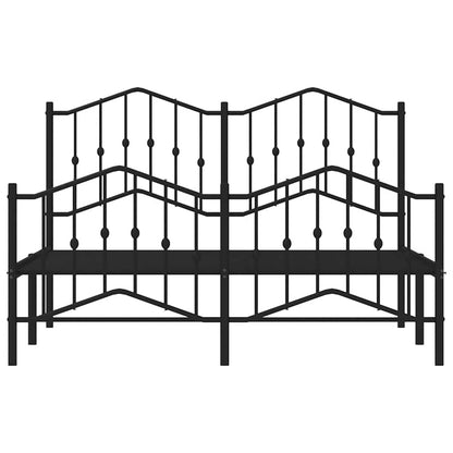 Bedframe Met Hoofd- En Voeteneinde Metaal 150 x 200 cm