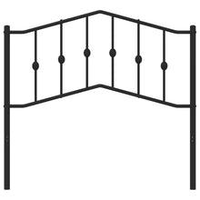 Hoofdbord Metaal 100 cm Zwart