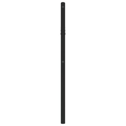 Hoofdbord Metaal 100 cm Zwart