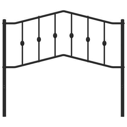 Hoofdbord Metaal 107 cm Zwart