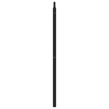 Hoofdbord Metaal 150 cm Zwart