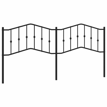 Vervangend hoofdbord 193 cm metaal zwart