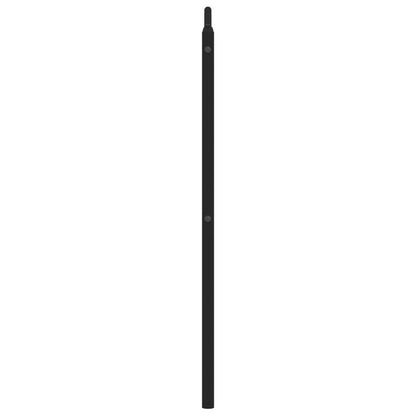 Hoofdbord Metaal 200 cm Zwart