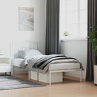 Bedframe metaal wit 80x200 cm