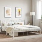 Bedframe metaal wit 193x203 cm