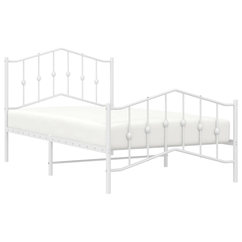 Bedframe Met Hoofd- En Voeteneinde Metaal 100 x 190 cm