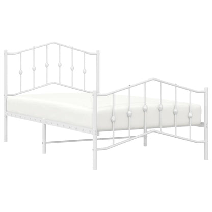 Bedframe Met Hoofd- En Voeteneinde Metaal 100 x 190 cm