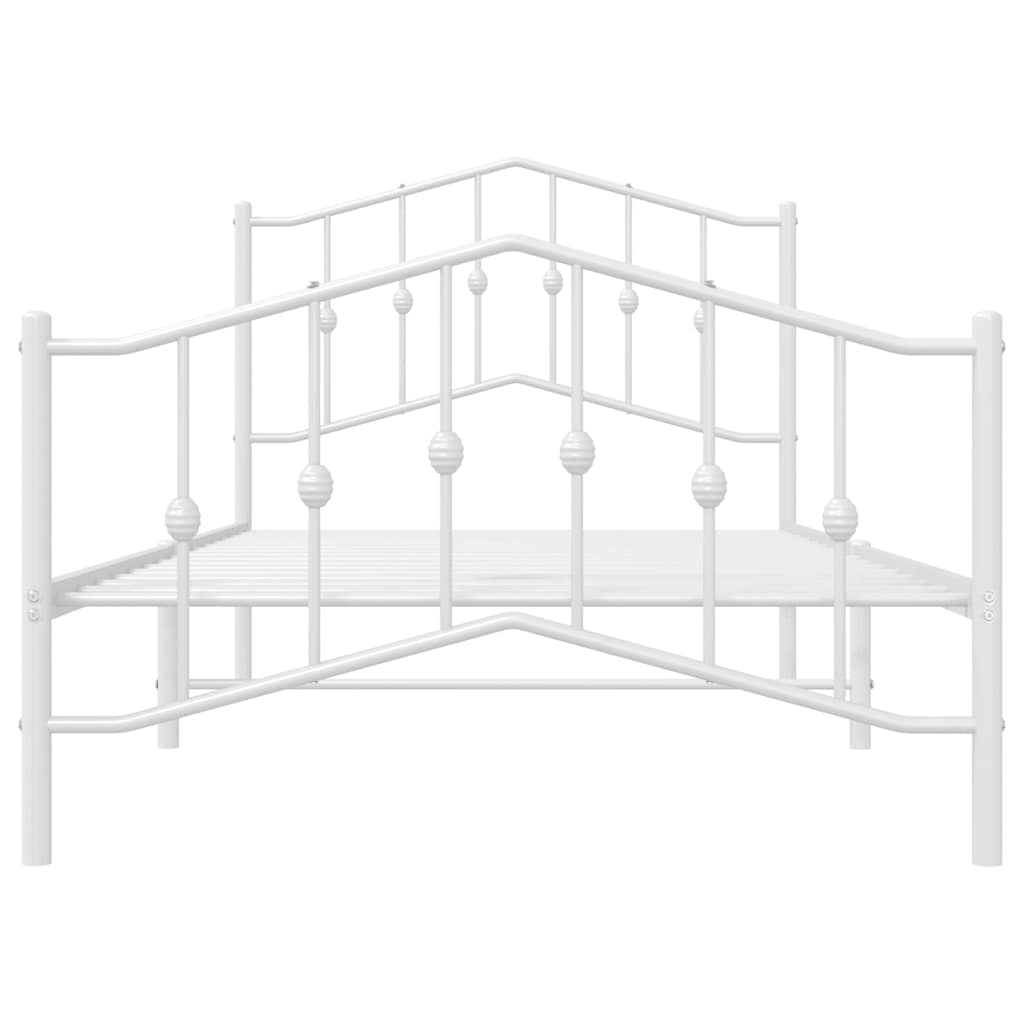 Bedframe Met Hoofd- En Voeteneinde Metaal 100 x 190 cm
