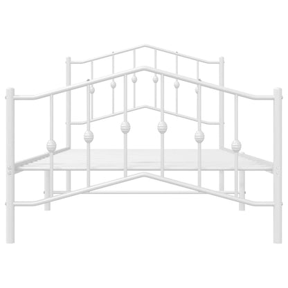 Bedframe Met Hoofd- En Voeteneinde Metaal 100 x 190 cm
