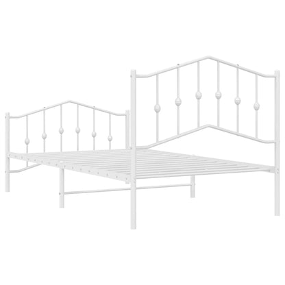 Bedframe Met Hoofd- En Voeteneinde Metaal 100 x 190 cm
