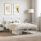 Bedframe metaal wit 120x190 cm