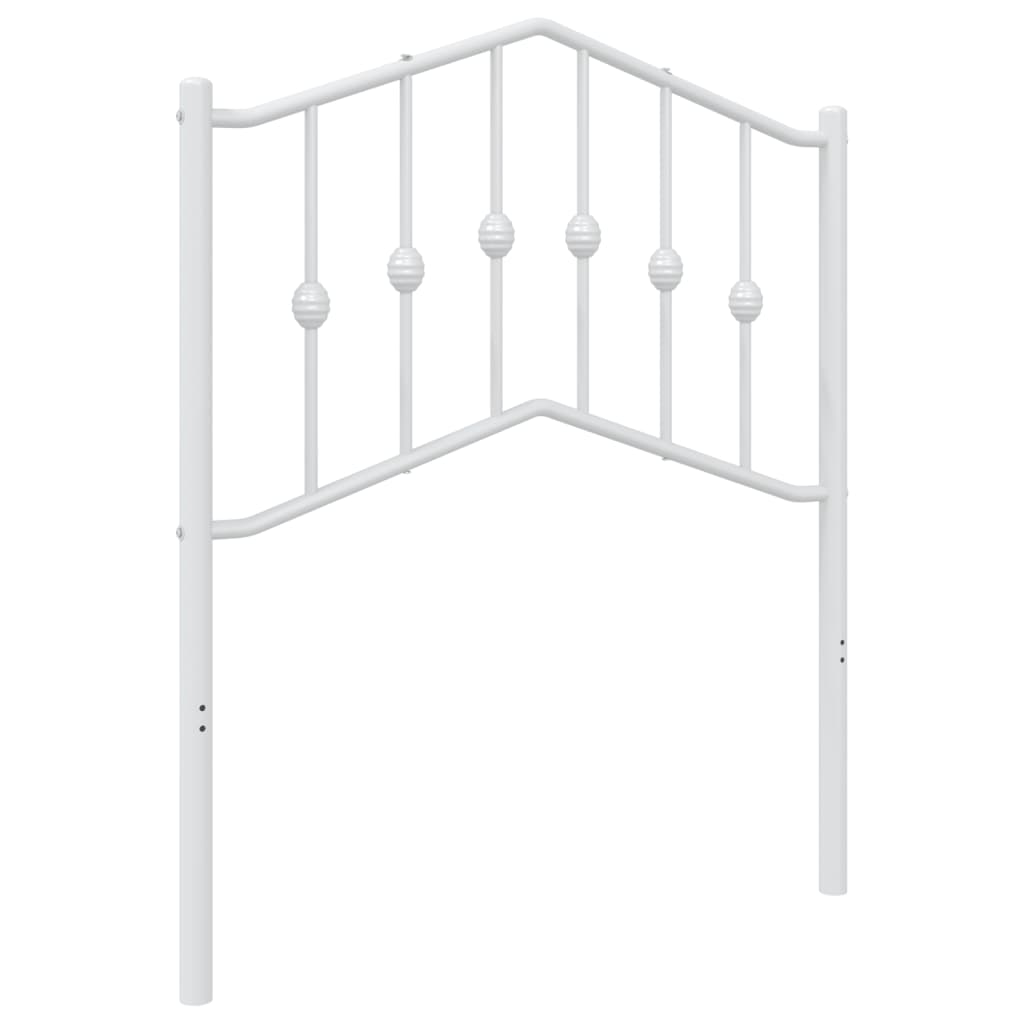 Hoofdbord Metaal 75 cm Wit