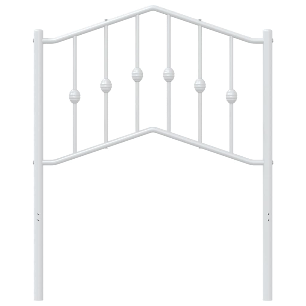 Hoofdbord Metaal 75 cm Wit