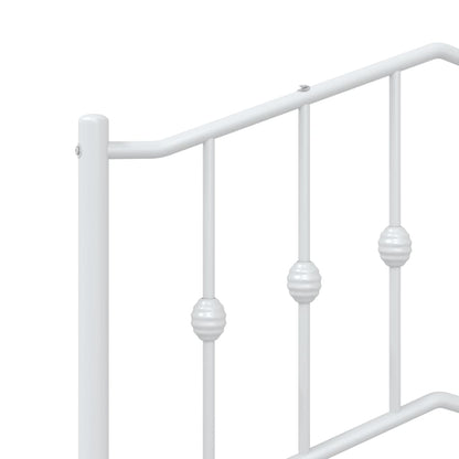 Hoofdbord Metaal 75 cm Wit